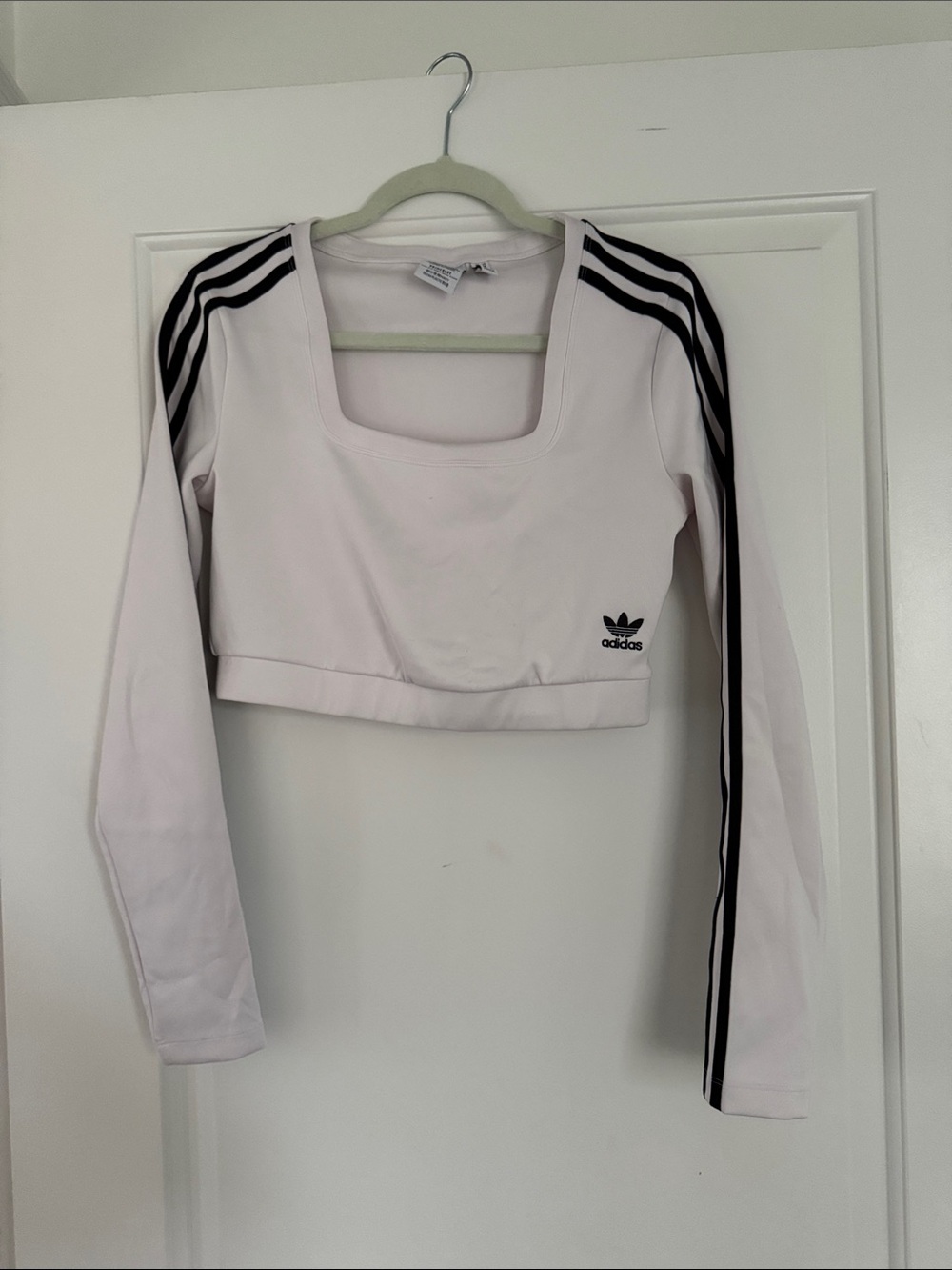 adidas Light Pink/White Tee with Interior Logo Tags
